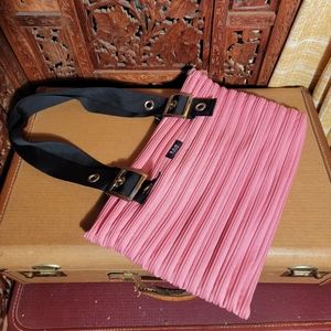 Y2K BAM Original Zipbag, Pink with Black Adjustable Straps